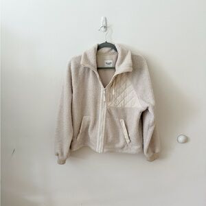 Abercrombie & Fitch Cream Teddy Jacket